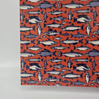PatternPly® Full Coverage Dad's Daily Catch Orange sheet showing the pattern