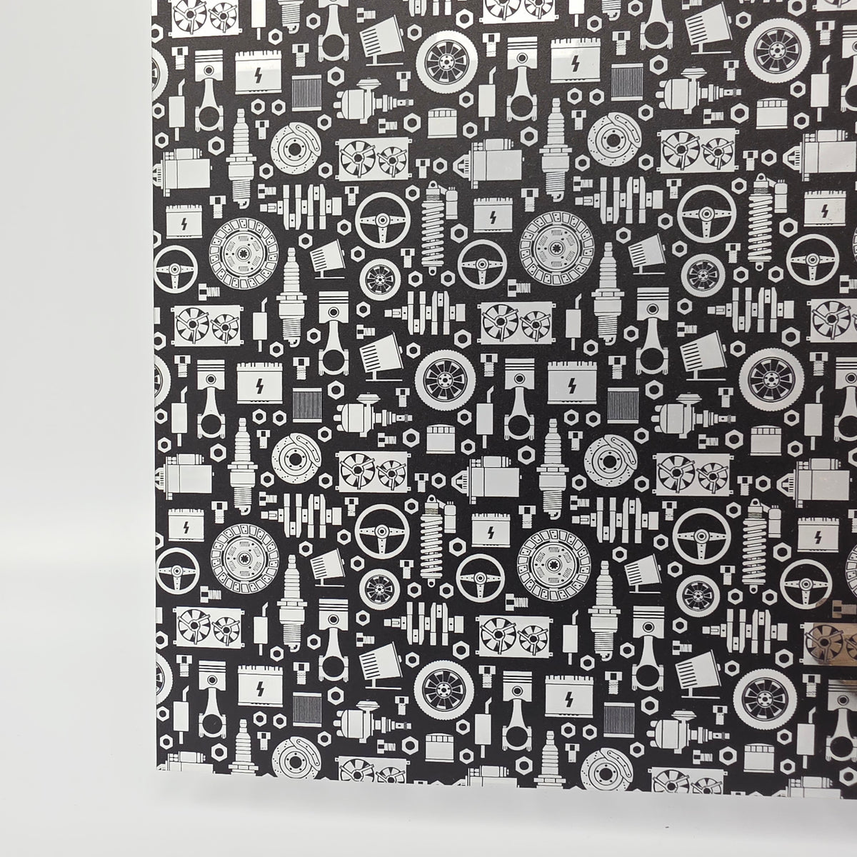 PatternPly® Transparent Black and White Mechanic Parts product photo 2