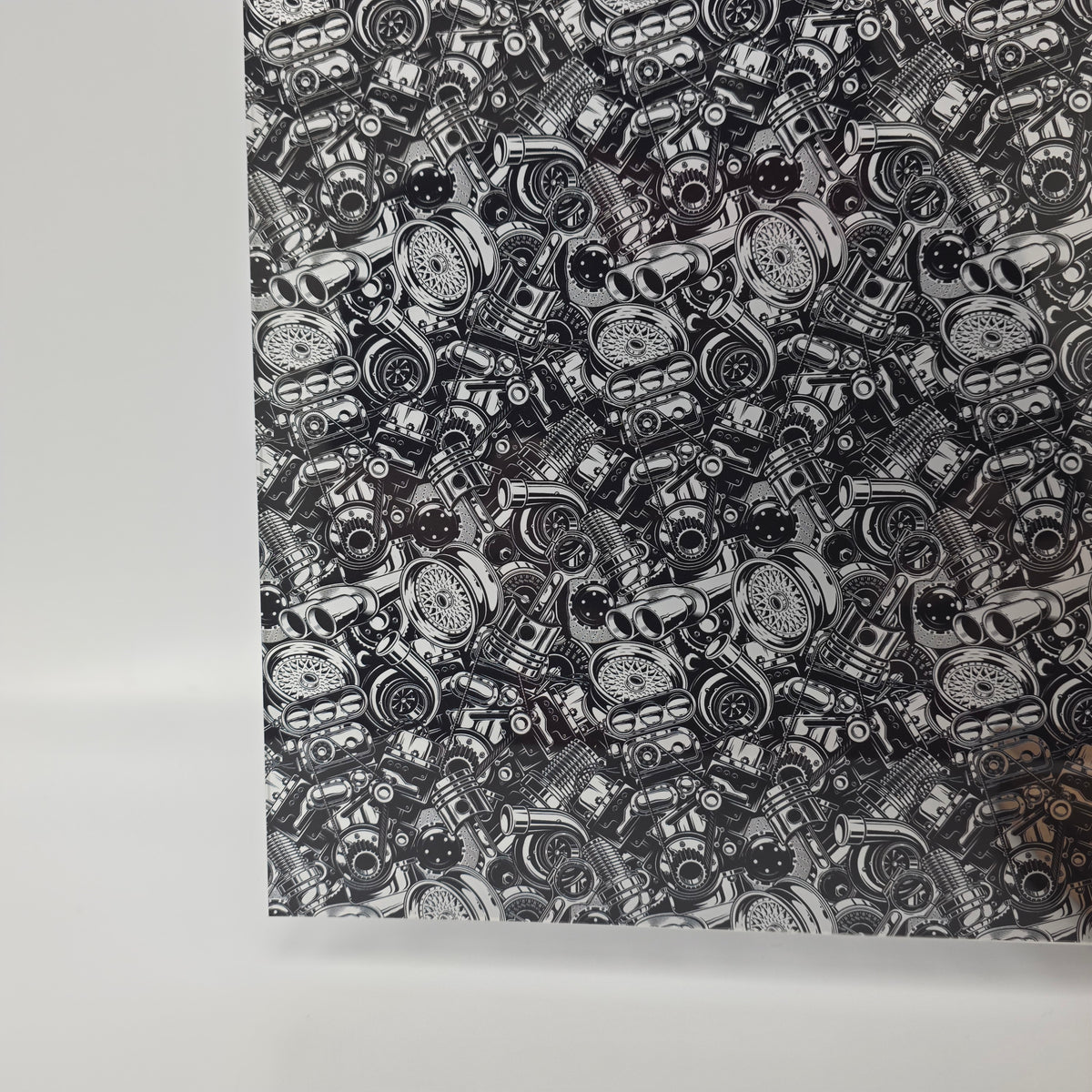 PatternPly® Scattered Mechanic sheet showing the pattern