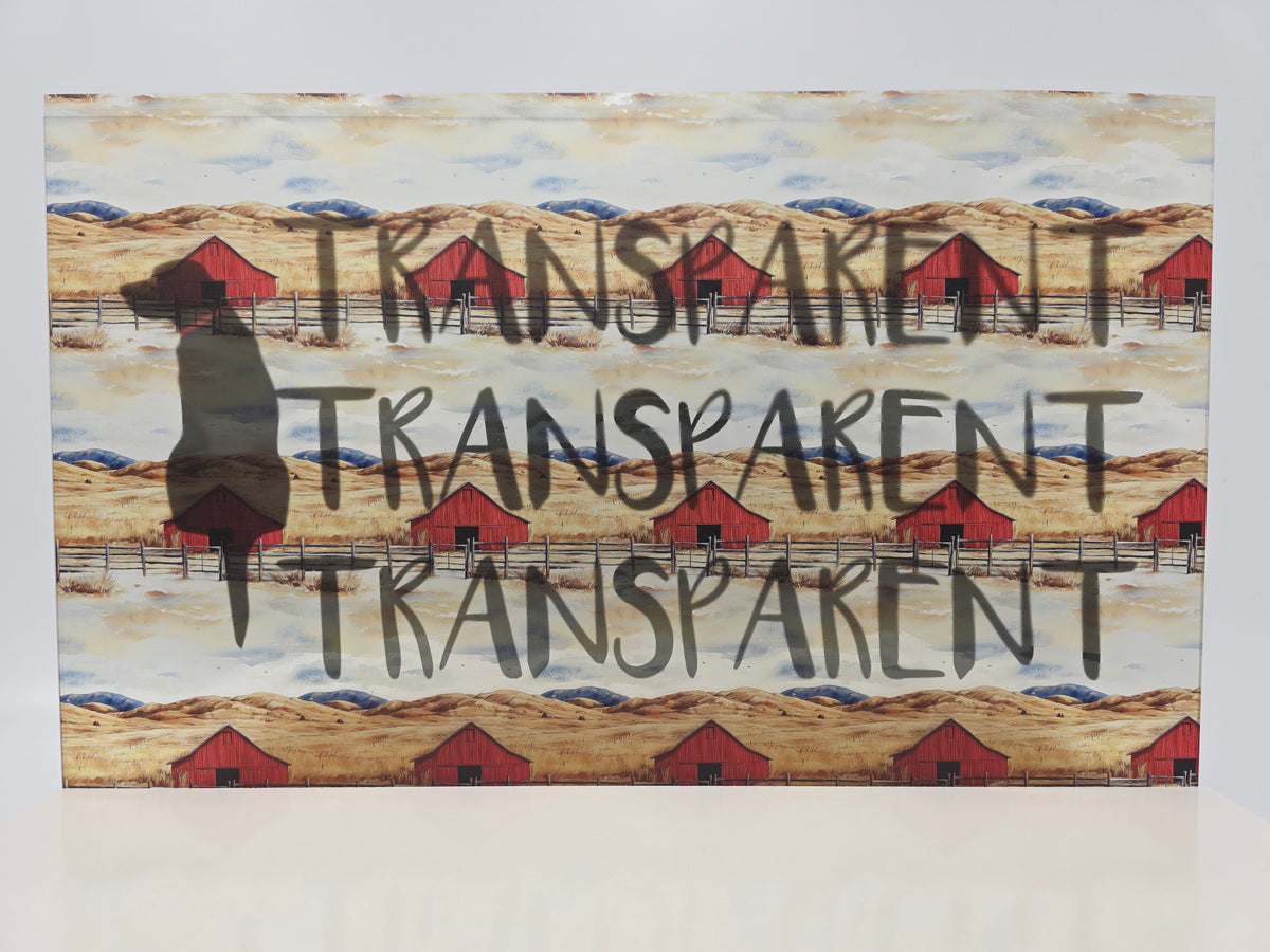 PatternPly® Transparent Ranch sheet showing the pattern