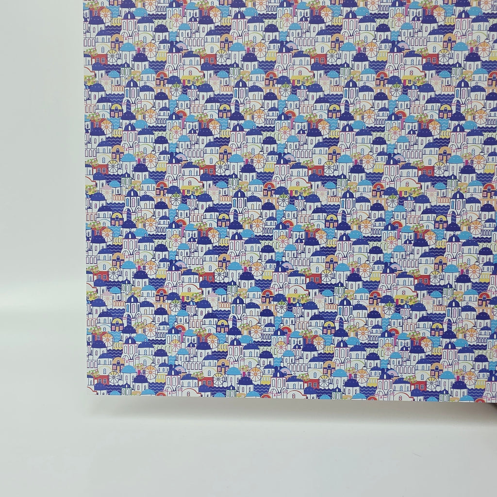 PatternPly® Full Coverage Vacay In Santorini MICRO sheet showing the pattern
