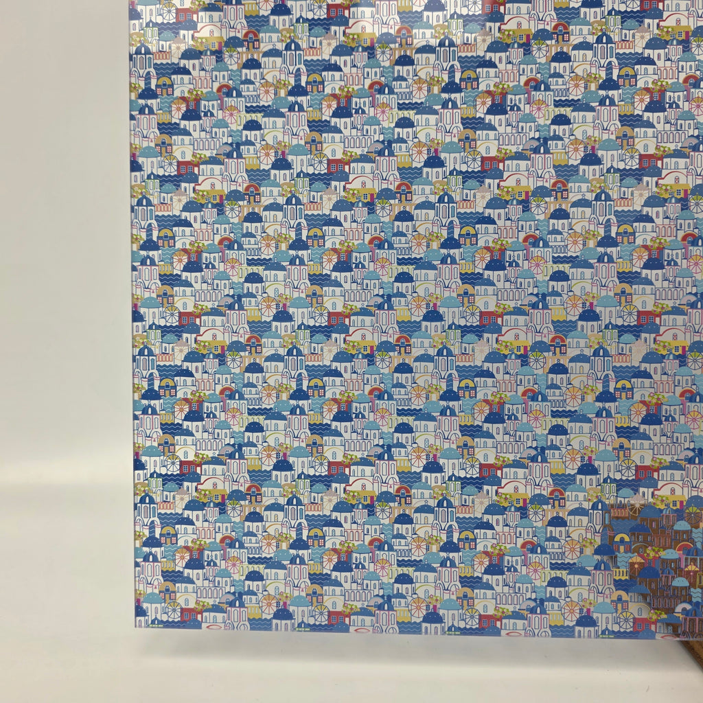 PatternPly® Scattered Vacay in Santorini MICRO sheet showing the pattern