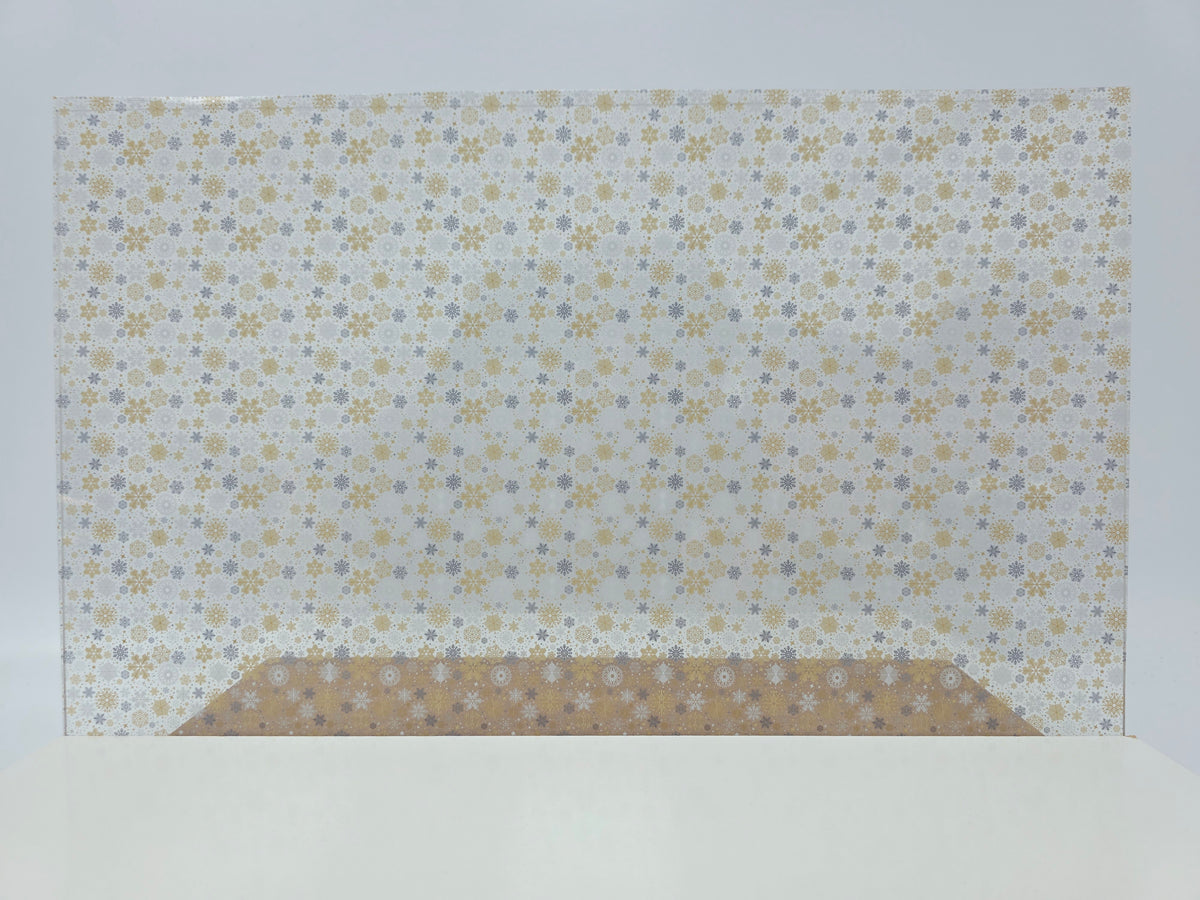 PatternPly® Scattered Gold and Silver Snowflakes product photo 2
