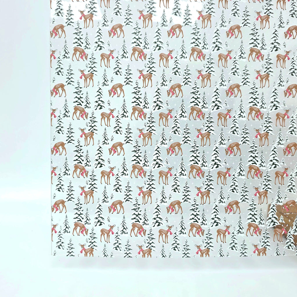 PatternPly® Scattered Fawn in the Snow sheet showing the pattern