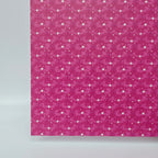 PatternPly® Full Coverage Pink Bows and Pine sheet showing the pattern