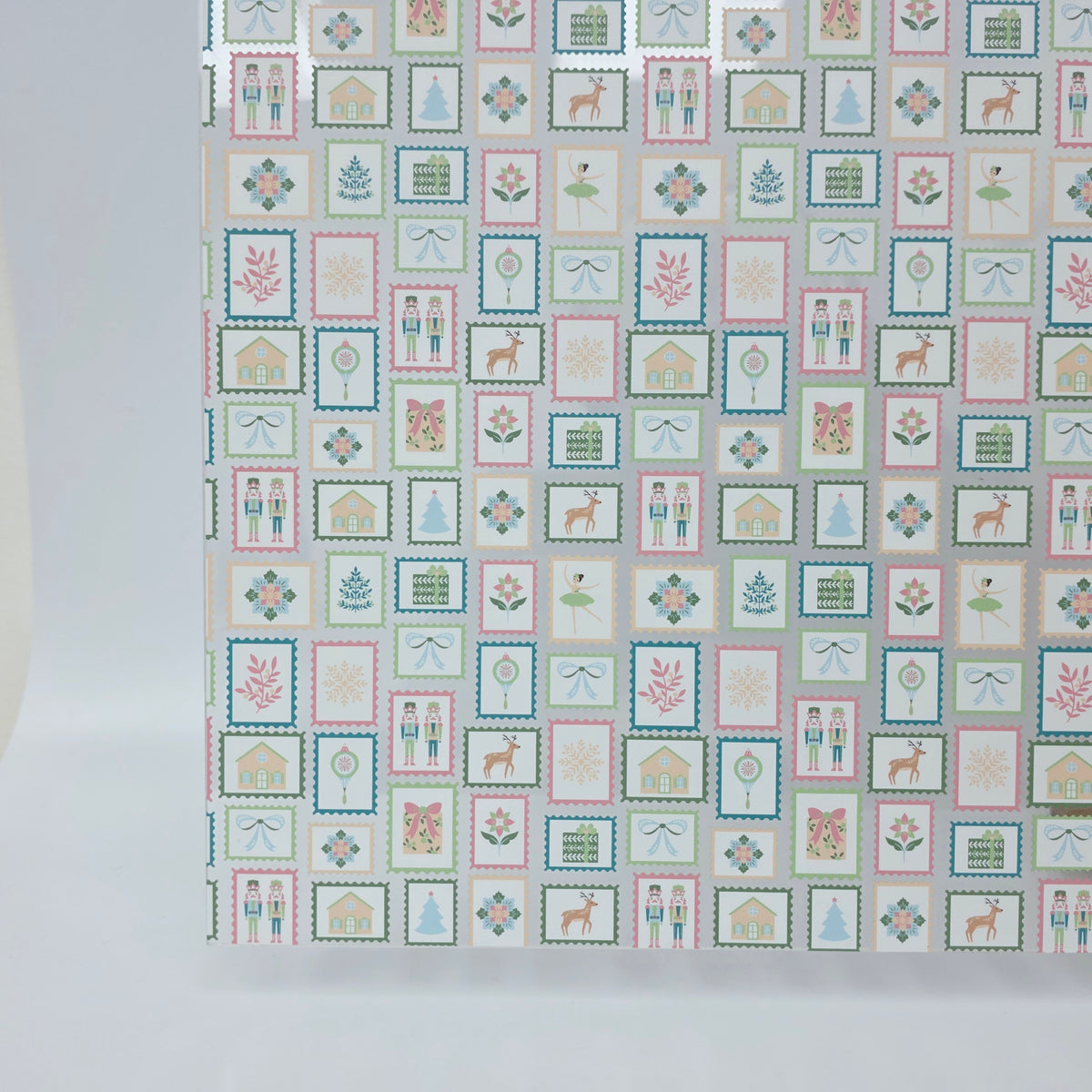 PatternPly® Scattered Christmas Stamps sheet showing the pattern