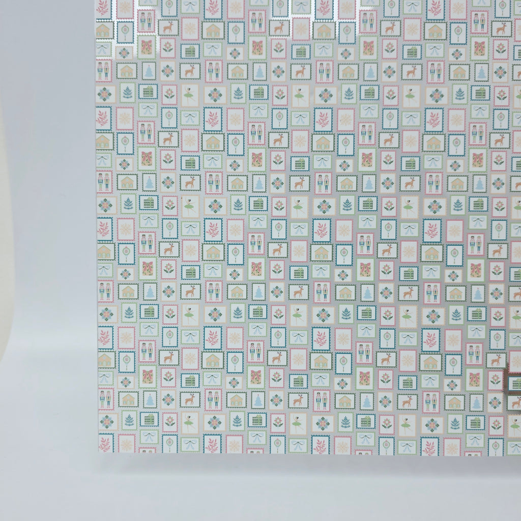 PatternPly® Scattered Christmas Stamps MICRO sheet showing the pattern
