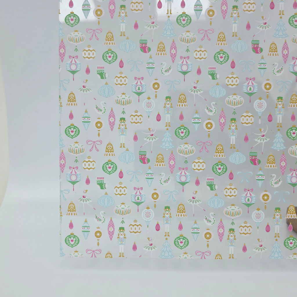 PatternPly® Scattered Nutcrackers and Ballerinas LARGE sheet showing the pattern