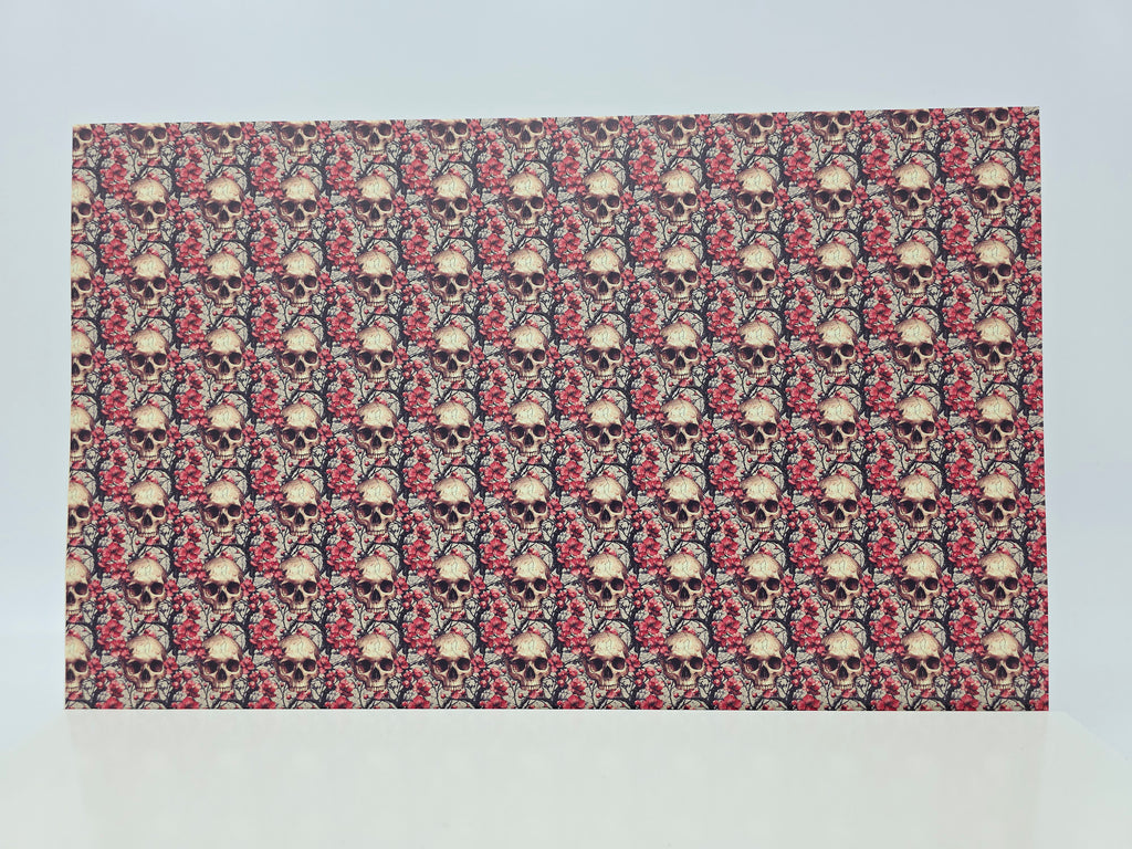 PatternPly® Full Coverage Skulls and Blossoms MICRO product photo 2