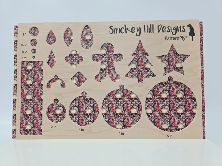 PatternPly® Full Coverage Skulls and Blossoms MICRO