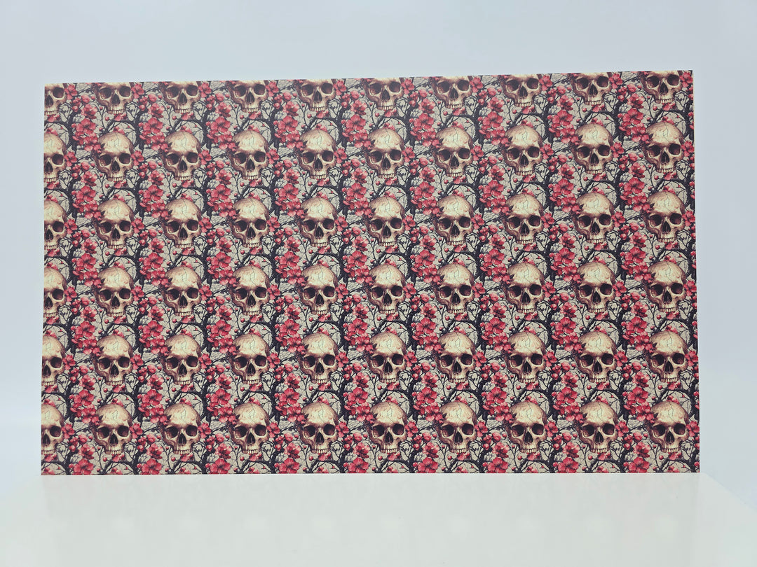 PatternPly® Full Coverage Skulls and Blossoms