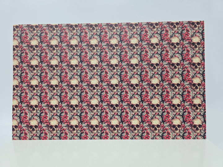 PatternPly® Full Coverage Skulls and Blossoms
