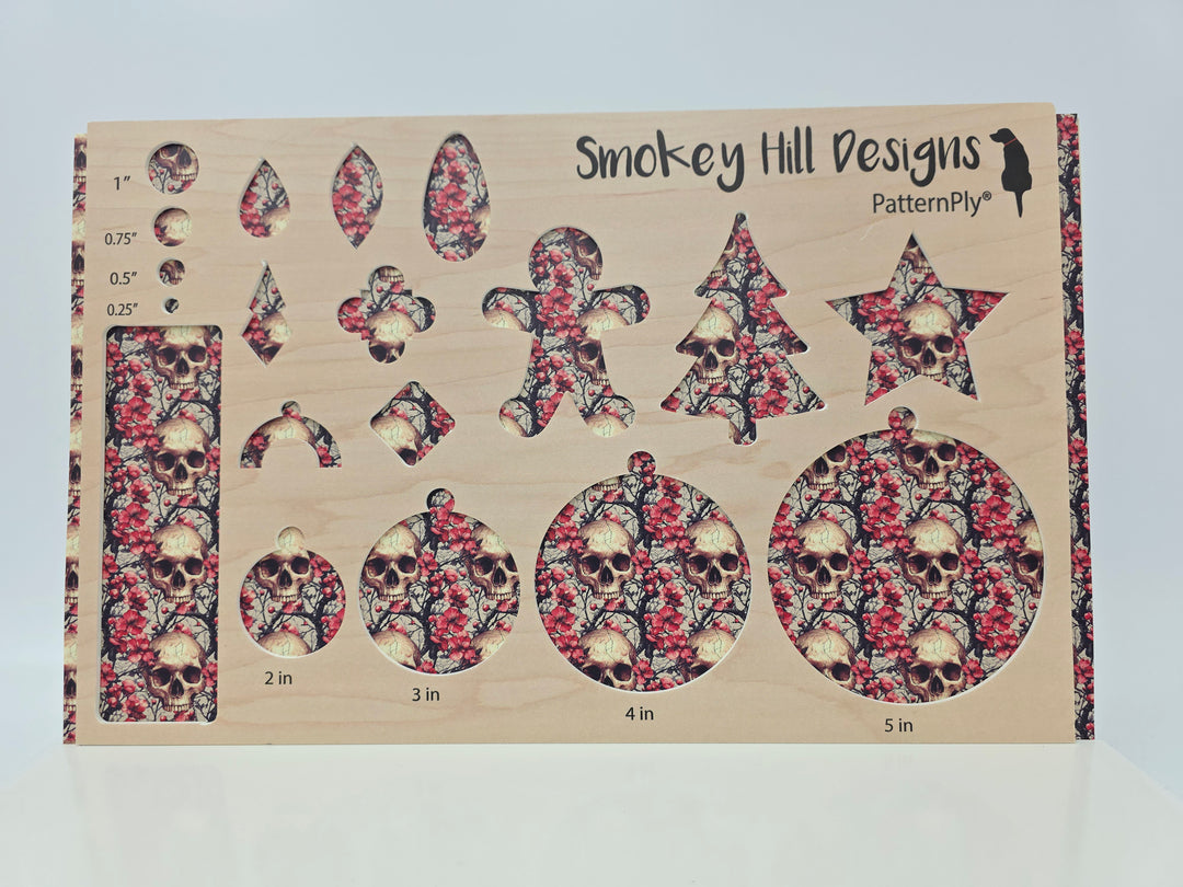 PatternPly® Full Coverage Skulls and Blossoms