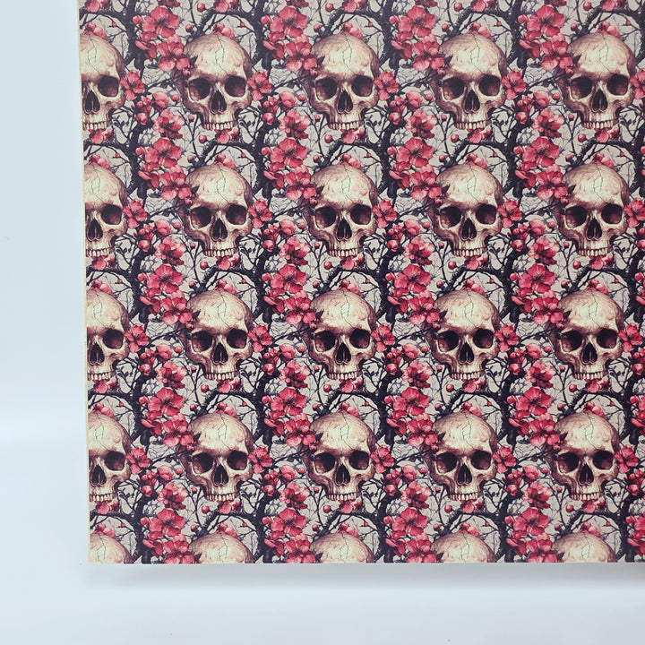PatternPly® Full Coverage Skulls and Blossoms