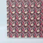 PatternPly® Full Coverage Skulls and Blossoms MICRO sheet showing the pattern
