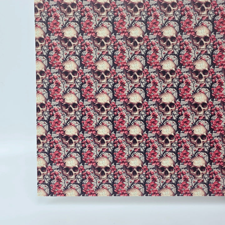 PatternPly® Full Coverage Skulls and Blossoms MICRO