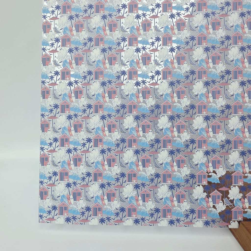PatternPly® Scattered Surfer Ghosts sheet showing the pattern