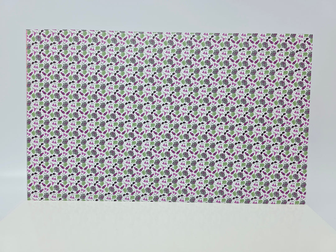 PatternPly® Full Coverage Purple BikiniWeen on White