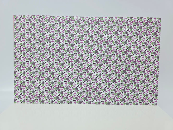 PatternPly® Full Coverage Purple BikiniWeen on White