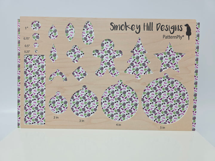 PatternPly® Full Coverage Purple BikiniWeen on White