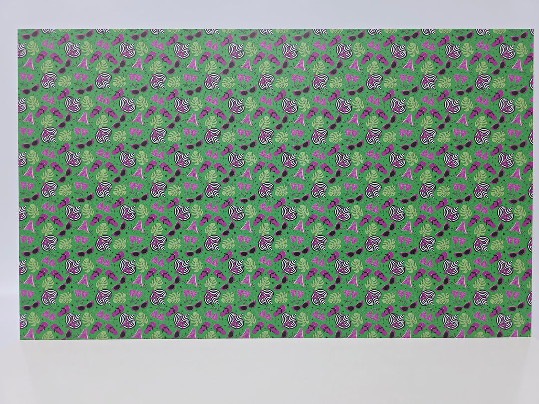 PatternPly® Full Coverage BikiniWeen on Green