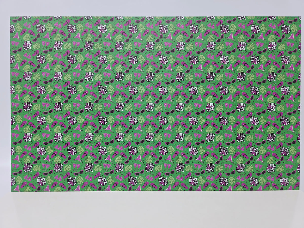 PatternPly® Full Coverage BikiniWeen on Green product photo 2