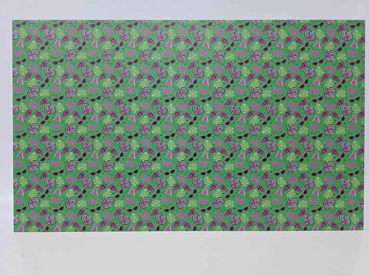 PatternPly® Full Coverage BikiniWeen on Green