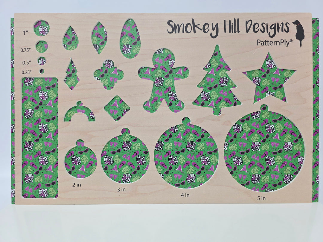 PatternPly® Full Coverage BikiniWeen on Green