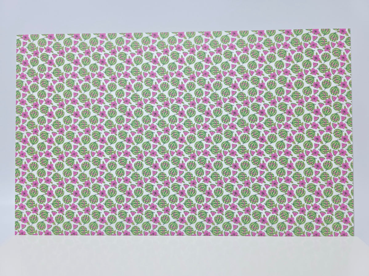 PatternPly® Full Coverage Carved Watermelons on White product photo 2