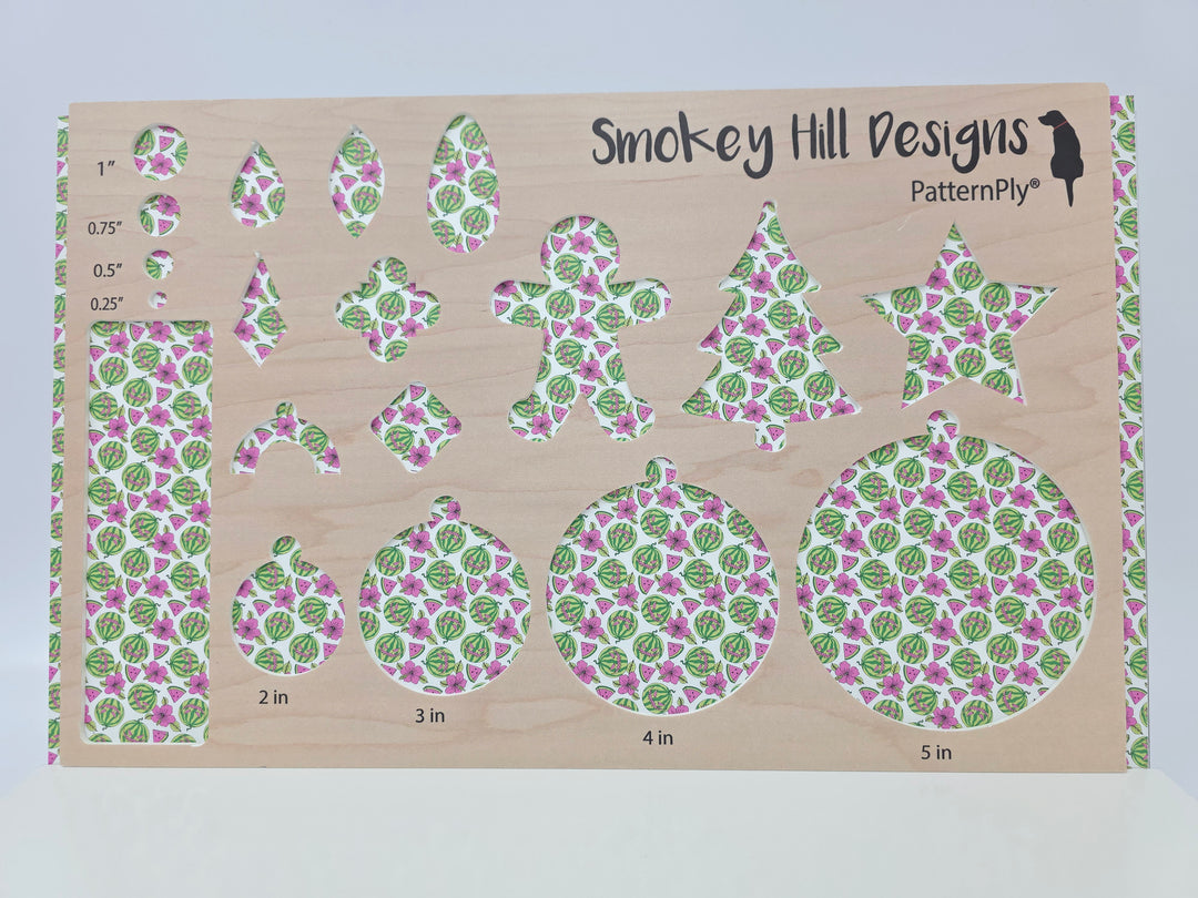 PatternPly® Full Coverage Carved Watermelons on White