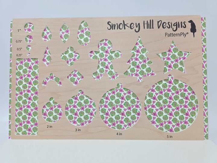 PatternPly® Full Coverage Carved Watermelons on White
