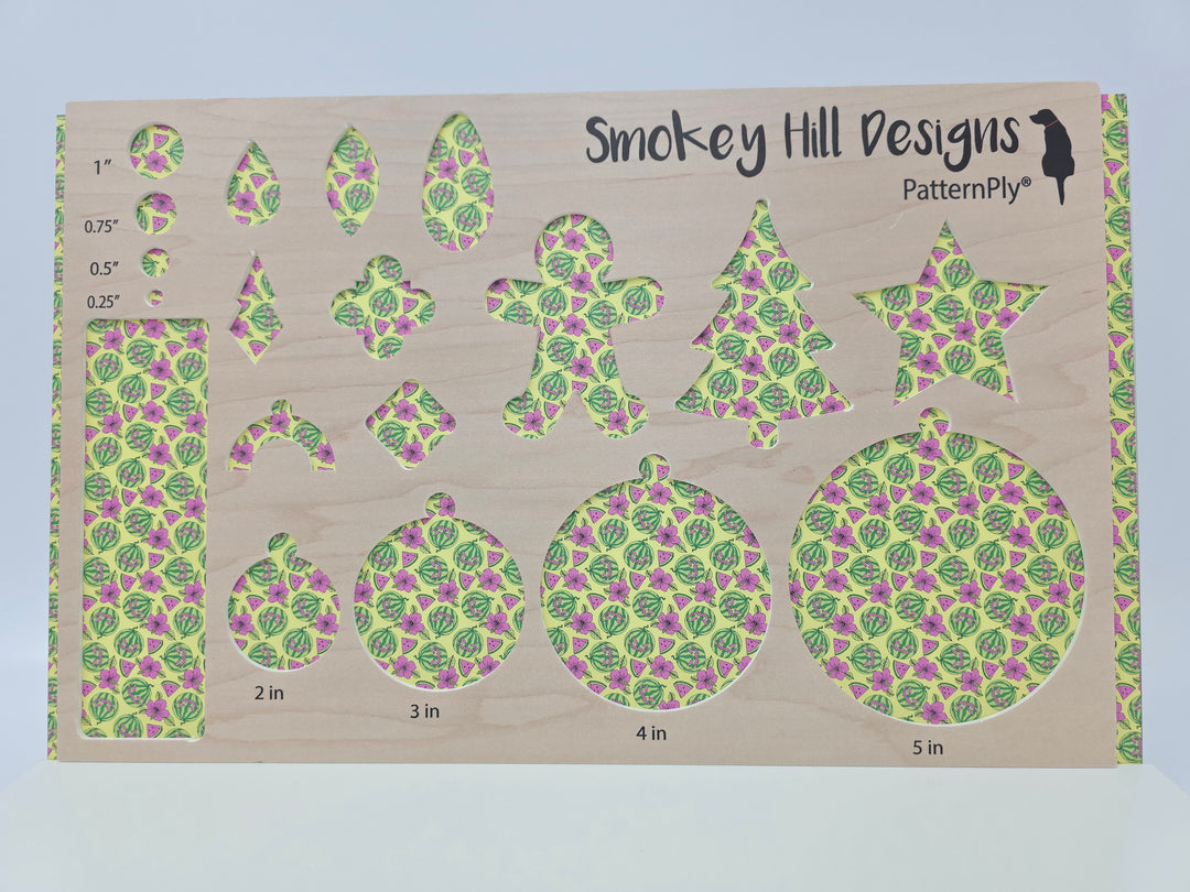 PatternPly® Full Coverage Carved Watermelons on Yellow