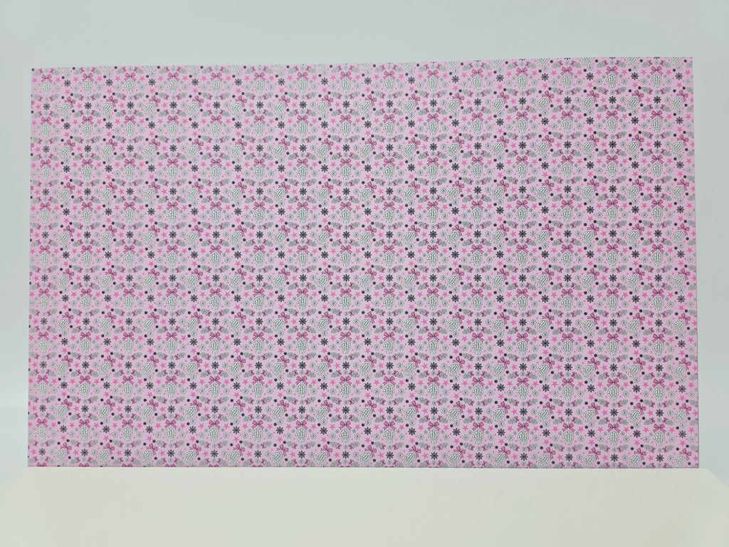 PatternPly® Full Coverage Fingers and Bows on Pink MICRO product photo 2