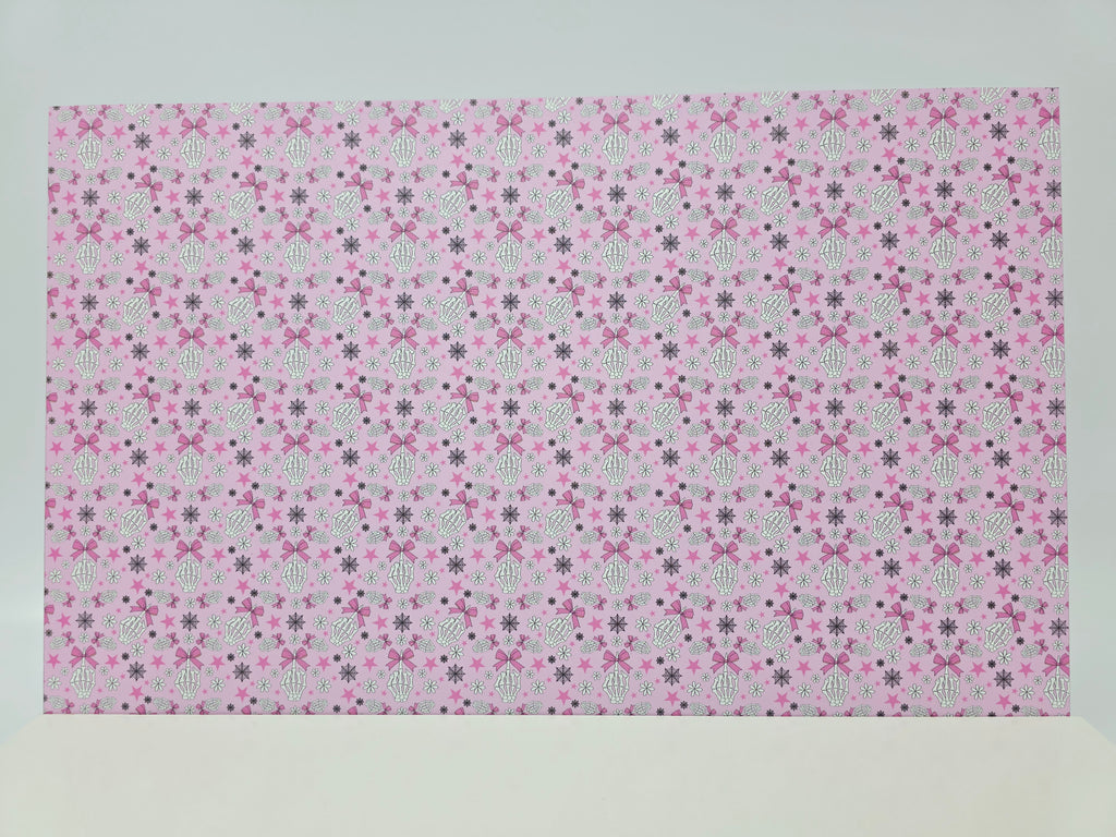 PatternPly® Full Coverage Fingers and Bows on Pink product photo 2