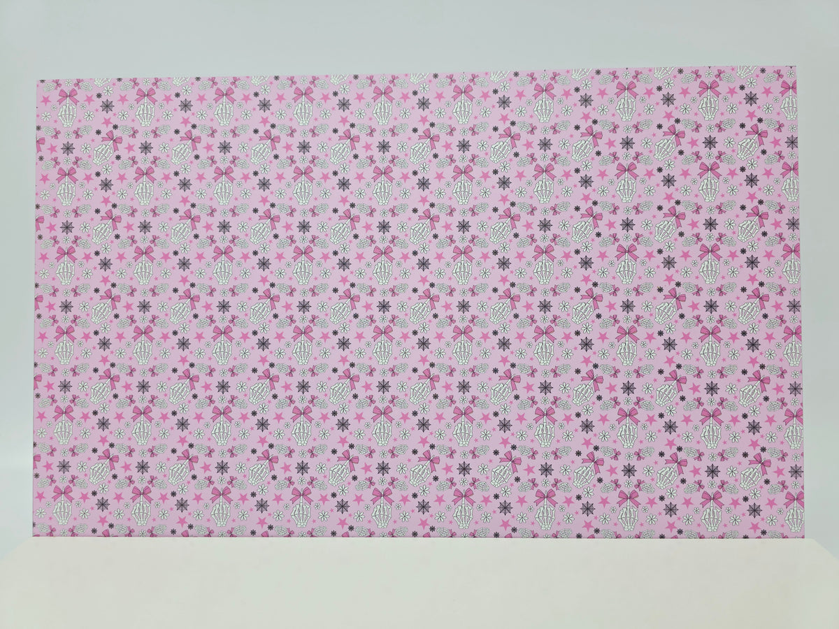 PatternPly® Full Coverage Fingers and Bows on Pink product photo 2
