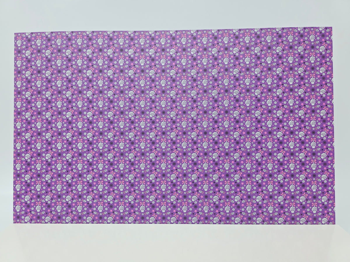 PatternPly® Full Coverage Fingers and Bows on Purple MICRO product photo 2