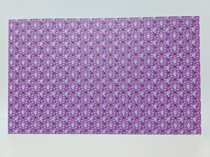 PatternPly® Full Coverage Fingers and Bows on Purple MICRO