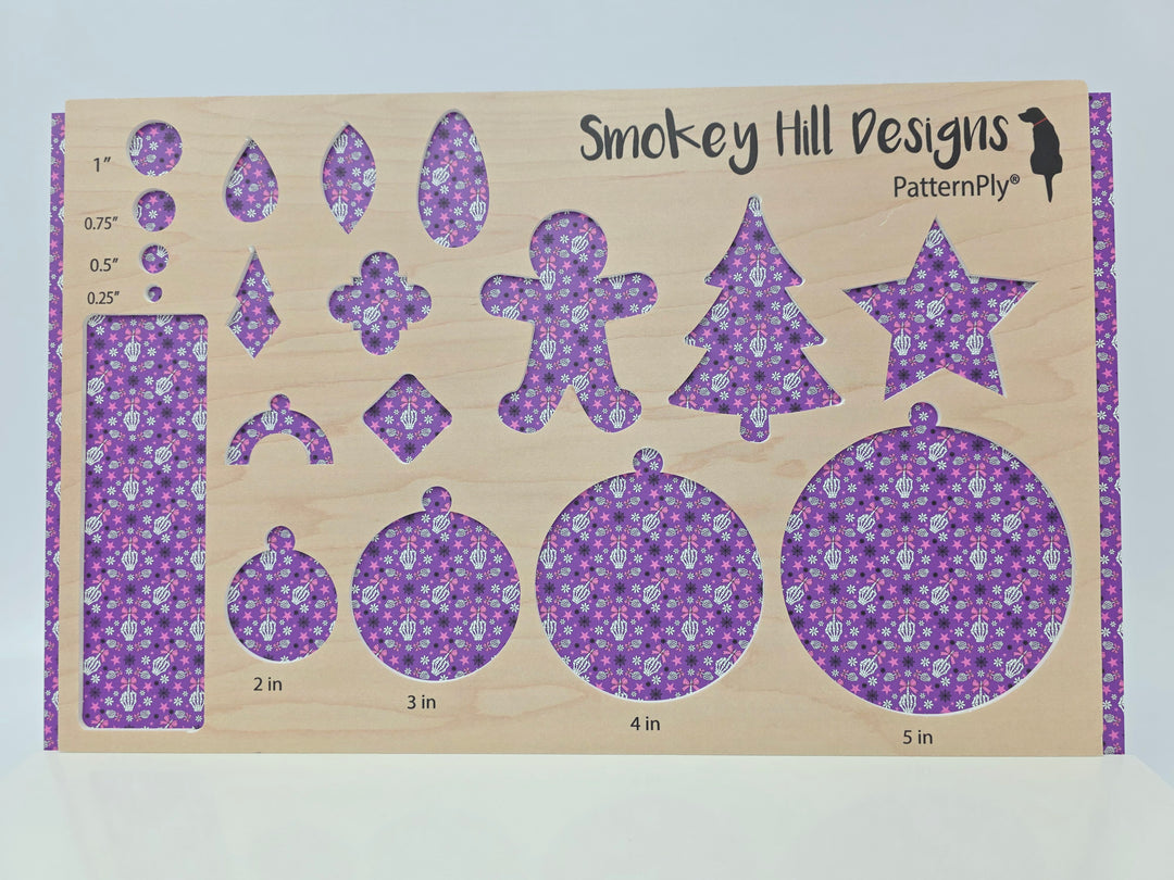 PatternPly® Full Coverage Fingers and Bows on Purple MICRO