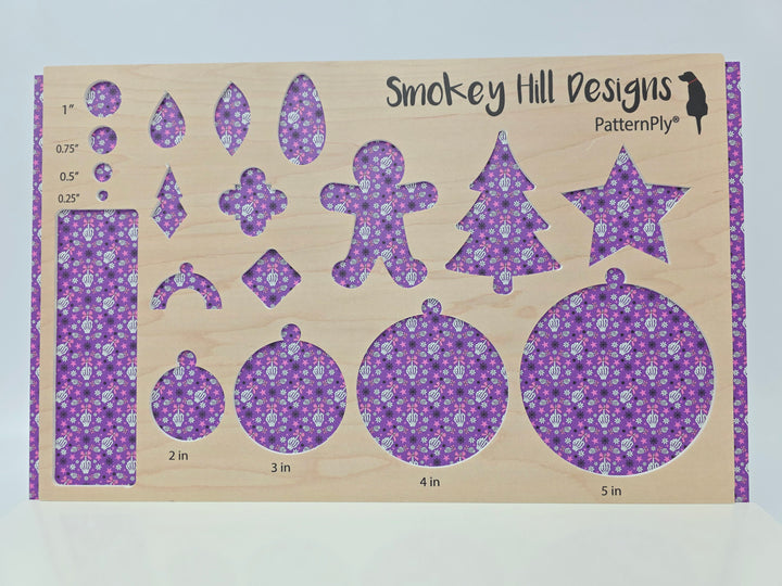 PatternPly® Full Coverage Fingers and Bows on Purple MICRO