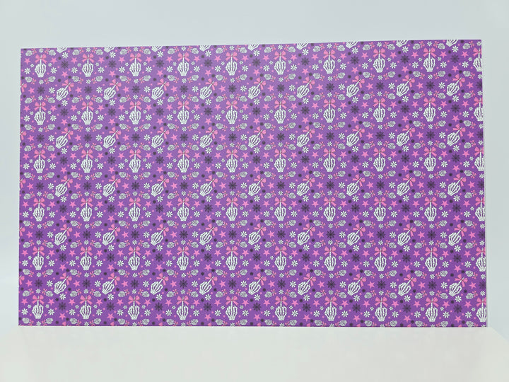 PatternPly® Full Coverage Fingers and Bows on Purple