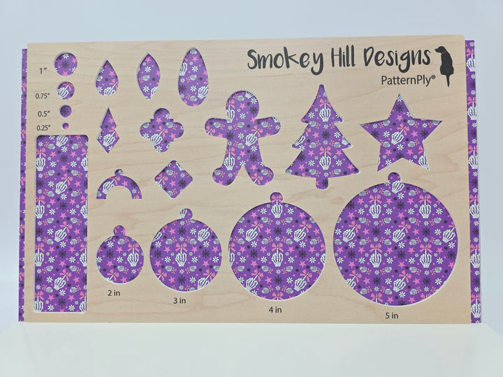 PatternPly® Full Coverage Fingers and Bows on Purple
