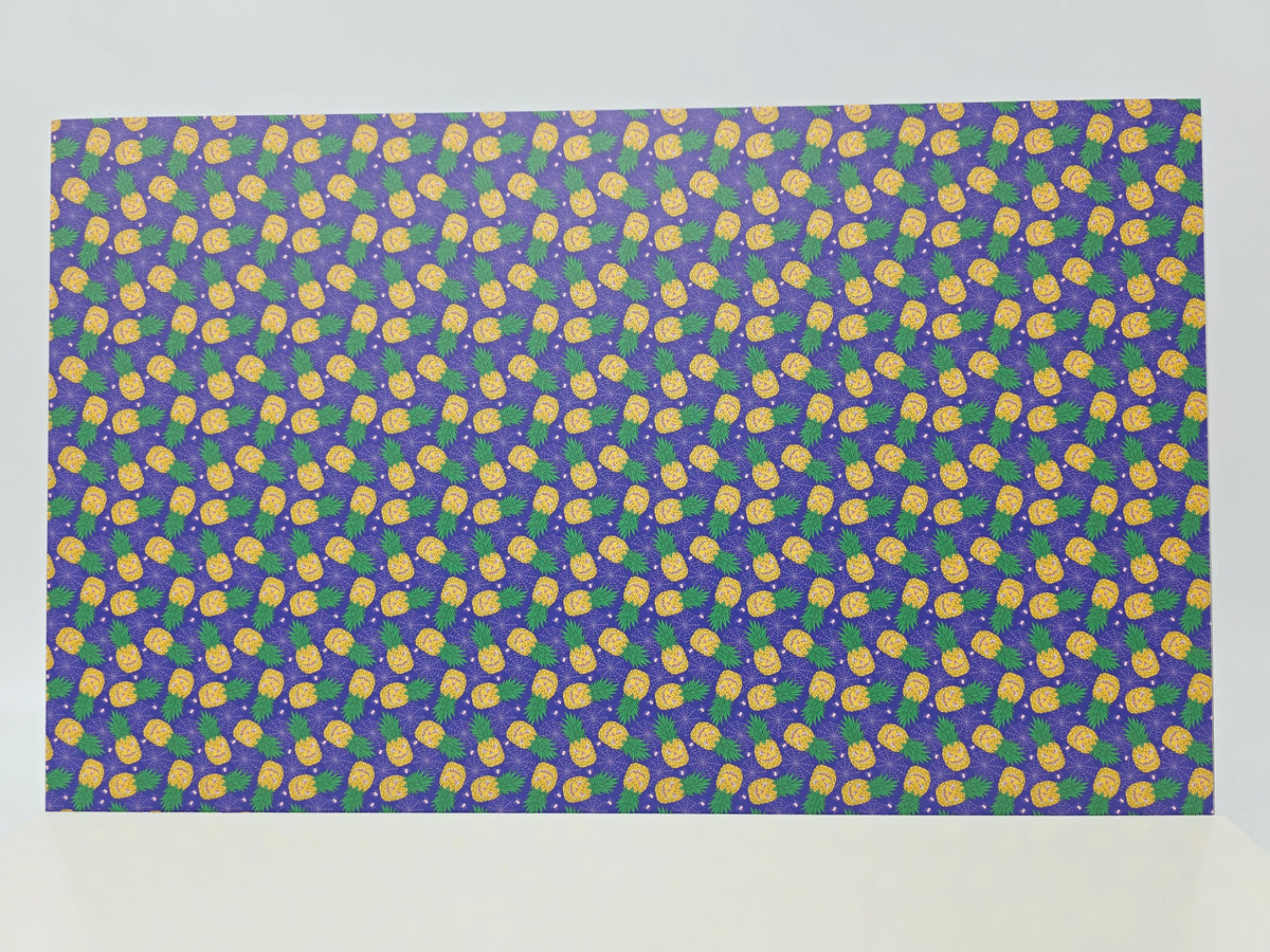 PatternPly® Full Coverage Jack-o-Pineapples on Purple product photo 2