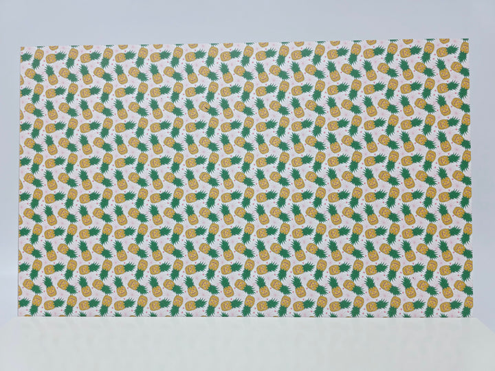 PatternPly® Full Coverage Jack-o-Pineapples on White