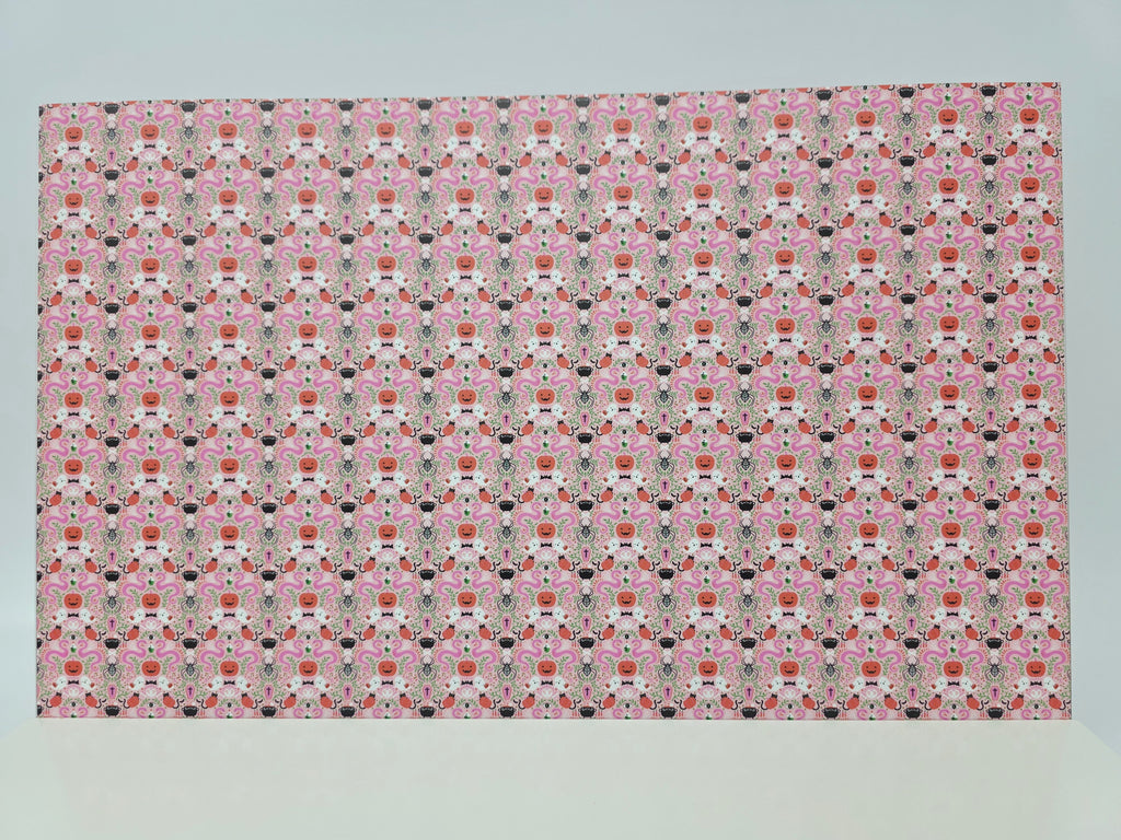 PatternPly® Full Coverage Mystic Snakes and Ghosts on Pink MICRO product photo 2
