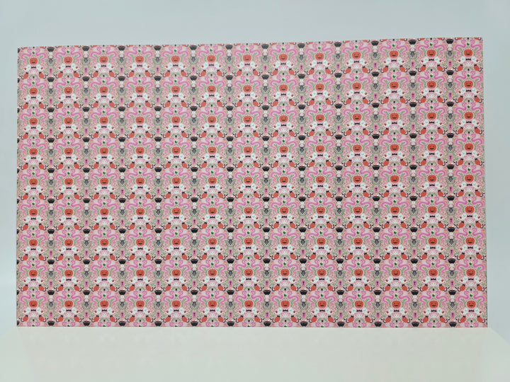 PatternPly® Full Coverage Mystic Snakes and Ghosts on Pink MICRO