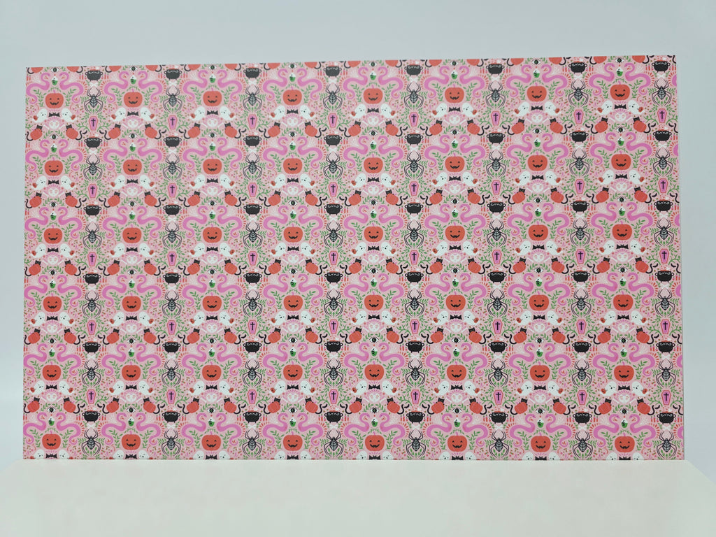 PatternPly® Full Coverage Mystic Snakes and Ghosts on Pink product photo 2