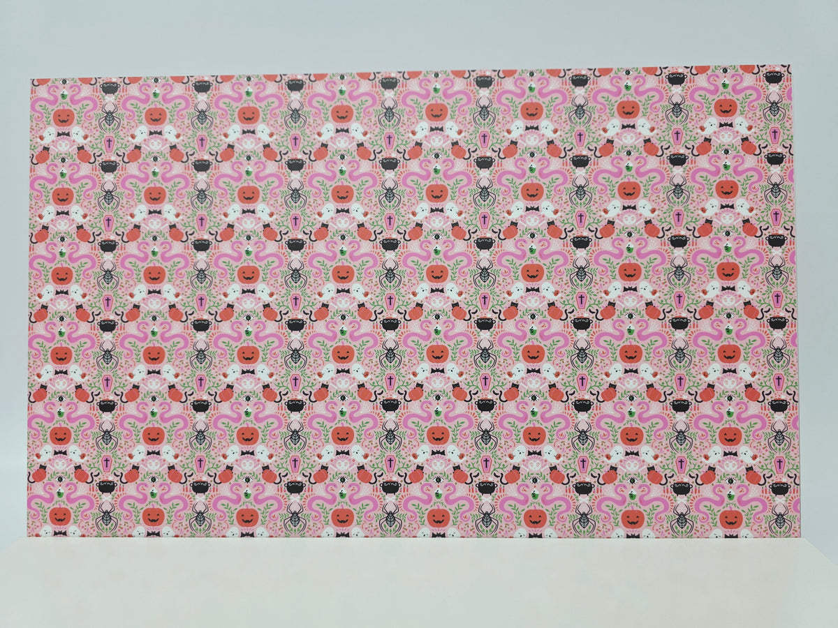 PatternPly® Full Coverage Mystic Snakes and Ghosts on Pink product photo 2
