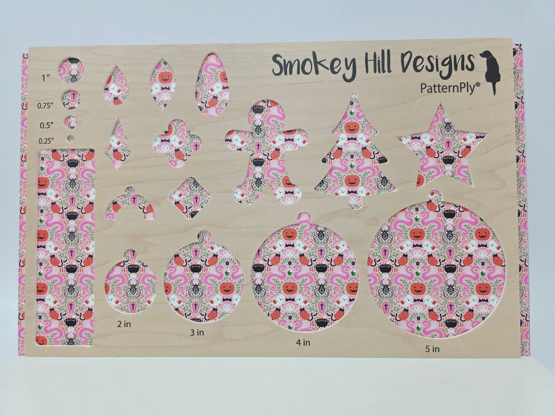 PatternPly® Full Coverage Mystic Snakes and Ghosts on Pink