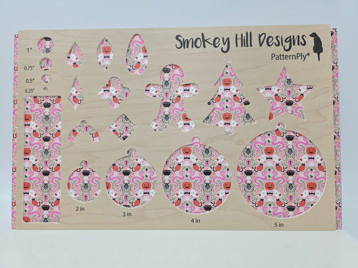 PatternPly® Full Coverage Mystic Snakes and Ghosts on Pink