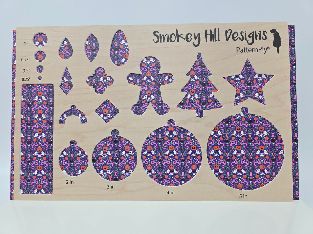 PatternPly® Full Coverage Mystic Snakes and Ghosts on Purple MICRO